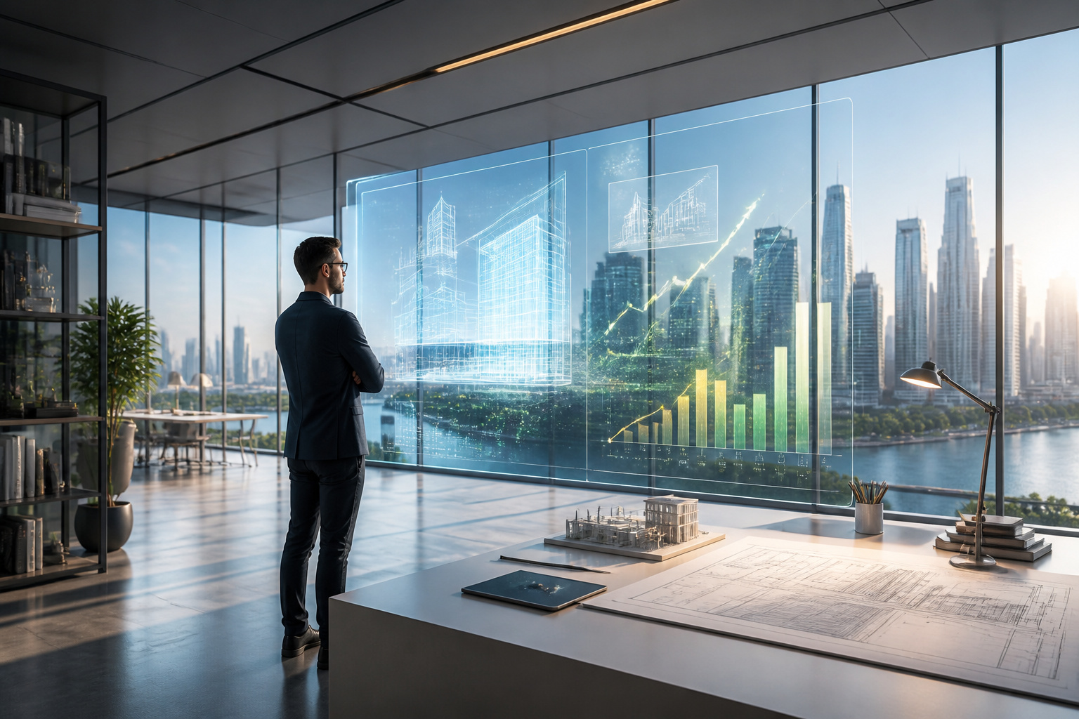 Architecte visionnaire face a lavenir